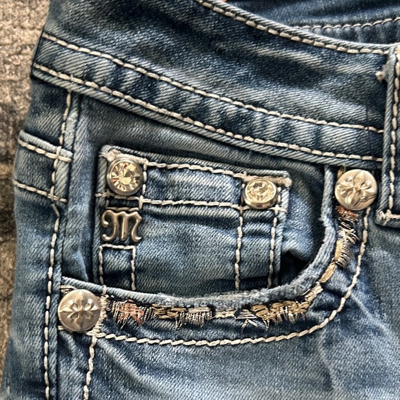 Miss Me y2k vintage Medium Blue Flare Jeans - Picture 2 of 8